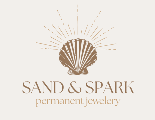 Sand & Spark permanent jewelry logo